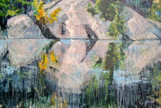 Crying Rocks / 40" x 60" / acrylic on canvas