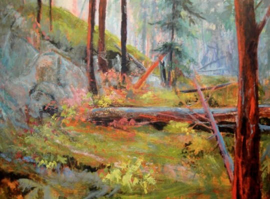 Ever Evolving Earth / 54" x 72" / acrylic on panel board