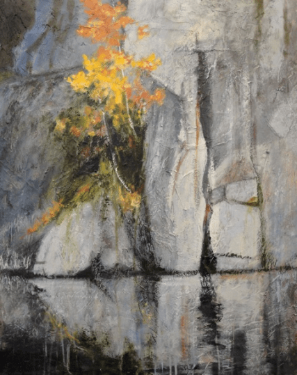 Nestled / 30" x 24" / acrylic on panel board