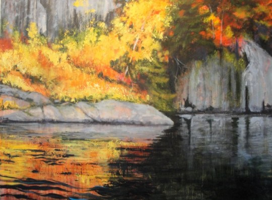 Shimmer / 54" x 72" / acrylic on canvas 