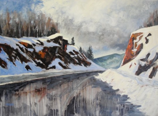 Sky Becoming Road / 36" x 48" / oil on canvas