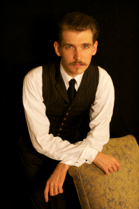 Kyle Duke Adamiec as Robert Louis Stevenson Gallas' short film *Death Is No Bad Friend*