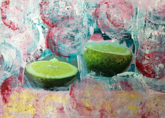 LARANJAS, photography and acrylic painting