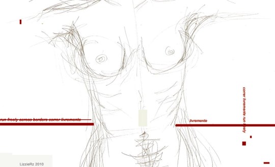 RUN FREE, pencil and pen on paper and digital graphic design