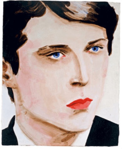 Elizabeth Peyton Democrats are more beautiful (after Jonathan Horowitz), 2001 Oil on board 25,4 x 20,3 cm Collection Laura & Stafford Broumand http://www.e-flux.com/announcements/elizabeth-peyton/