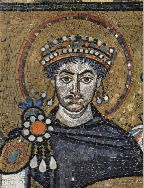 Portrait of the determined Byzantine Emperor Justinian, who reigned from 527 to 565, in San Vitale, Ravenna, Italy. http://worldhistoryclinton.wikispaces.com/Ch.+9+-+The+Byzantine+Empire 