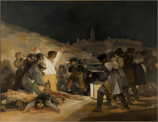 The Third of May 1808 Francisco Goya 1814 http://en.wikipedia.org/wiki/Francisco_Goya 
