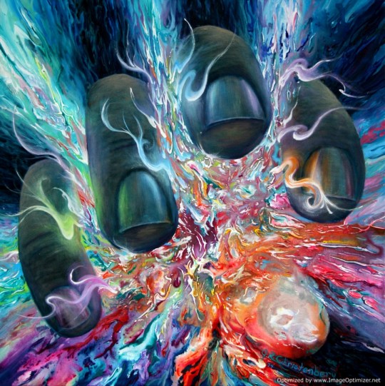 The Abandonment of Doubt, 42"x42" acrylic on canvas (9/2014)