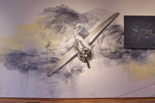 Follow and Guide: Wall Drawing, Campus Gate Art Gallery, Young Harris, GA