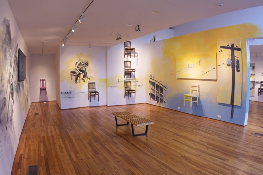 Follow and Guide: Wall Drawing, Campus Gate Art Gallery, Young Harris, GA