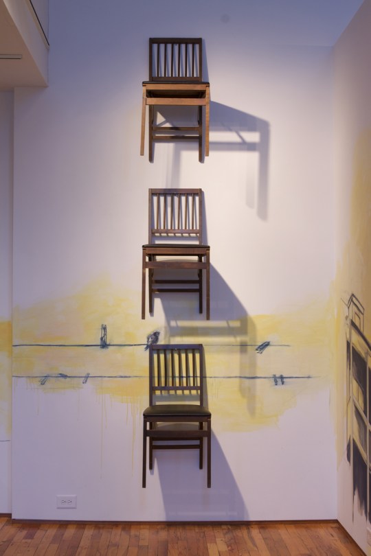 Follow and Guide: Wall Drawing, Campus Gate Art Gallery, Young Harris, GA