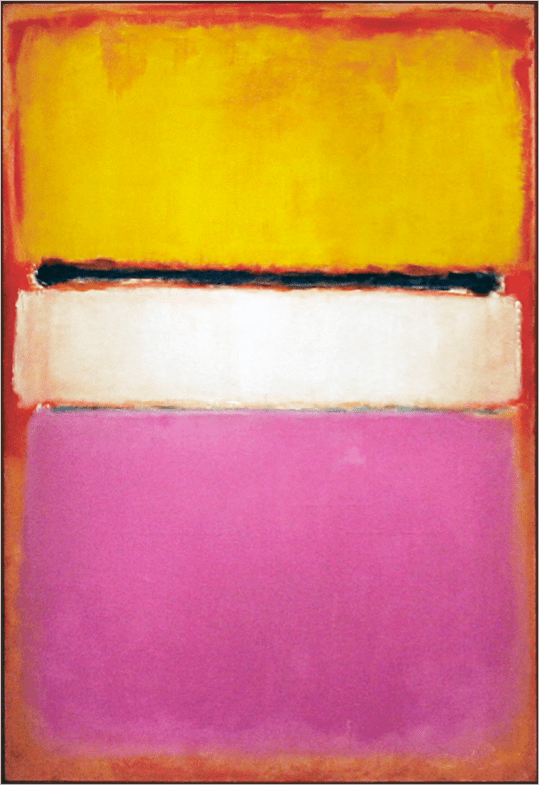 MARK ROTHKO: White Center (Yellow, Pink and Lavender on Rose) Color Field Painting in 1950 by Mark Rothko (1903-1970) http://pictify.com/218489/mark-rothko-white-center-yellow-pink-and-lavender-on-rose 