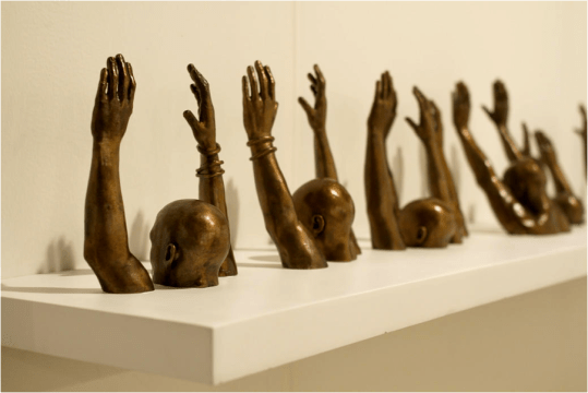 Hank Willis Thomas, “Raise Up”(2014) / Goodman Gallery at Art Basel Miami Beach http://images.complex.com/complex/image/upload/t_featured_image/v1bydymhbe1wt0jnv5jj.jpg