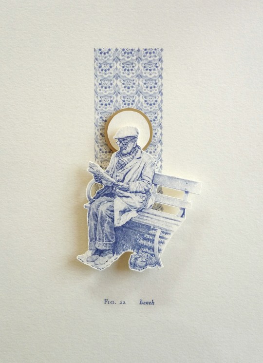 Bench biro miniature relief 