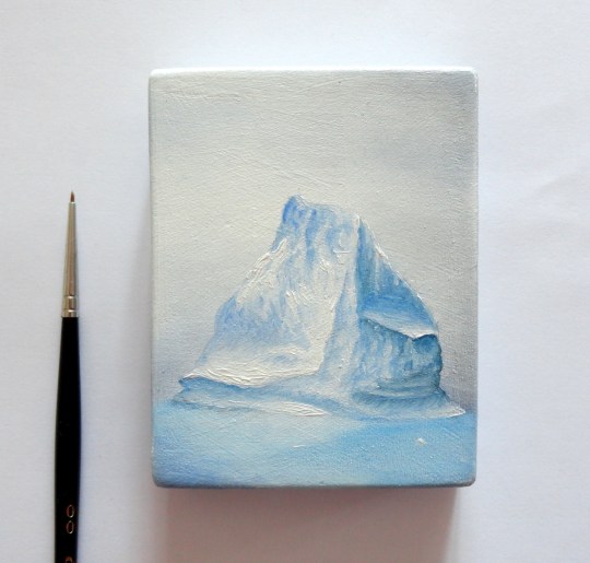 Tempy Osborne-Adrift, oil on wood, 2x3in, 2015