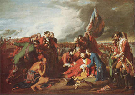 Benjamin West the death of general wolfe 1770 https://upload.wikimedia.org/wikipedia/commons/4/4f/Benjamin_West_005.jpg