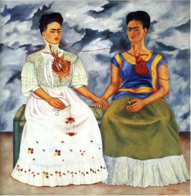 Frida Khalo the two Fridas http://www.biobiochile.cl/2012/11/22/frida-kahlo-un-estilo-mexicano-que-inspiro-a-la-moda-internacional.shtml
