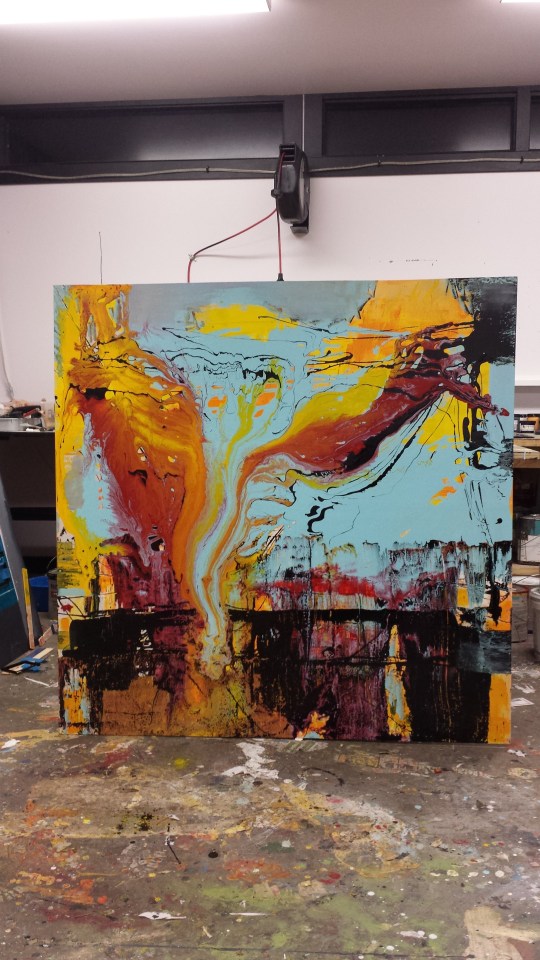 Acrylic on Board, 4 X 4 ft