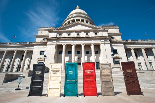 3-24-15 V.L. Cox Equality Doors Exhibit at the Arkansas State Capitol.