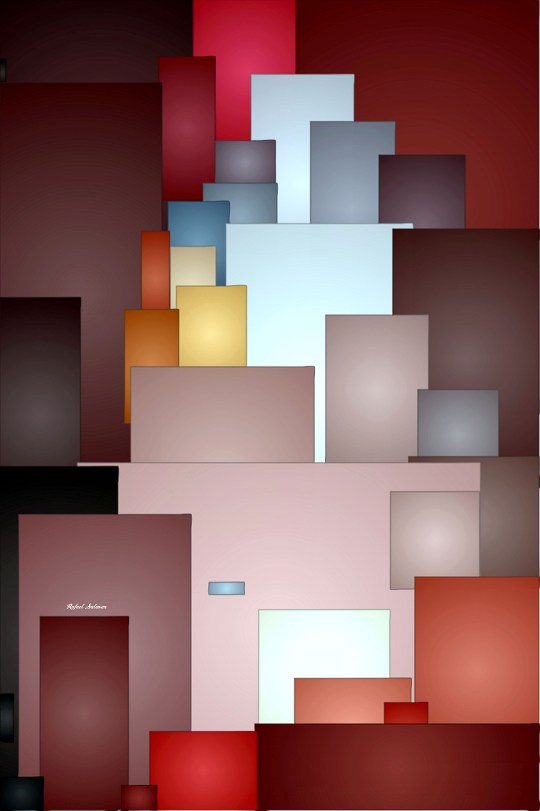 Into the Future Series by Rafael Salazar   Artist from Colombia  Copyright 2016 – All rights reserved by Rafael Salazar. In 2016 Rafael enjoys playing with Colors and Shapes in a more Geometric Fashion where Space and Color have Light to Create the Perfect Balance of Sensous and Serene Harmony. The Yin and Yang of the Future COPYRIGHT NOTICE: ALL my art pieces on this website are protected by the U.S. and international copyright laws, all rights reserved. Each image here may not be copied, reproduced, manipulated or used in any way, without written permission of Rafael Salazar.  The purchase of any of my prints do not transfer reproduction rights. NOTE — No Fine Art America watermark shall appear on any of my finished prints. They are strictly utilized for the security on this site. If you are looking for a special custom piece please contact me at: Website: RafaelSalazar.com Twitter: @Rafael_SalazarS Pinterest: RafaelSalazar rafael salazar; colombia; art; fine art america; canvas; geometric; future; prints; framed prints; metal prints; acrylic prints; prints; posters; iphone cases; galaxy cases; home decor; throw pillows; duvet covers; shower curtains; tote bags; apparel; mens apparel; womens apparel; youth apparel; licensing