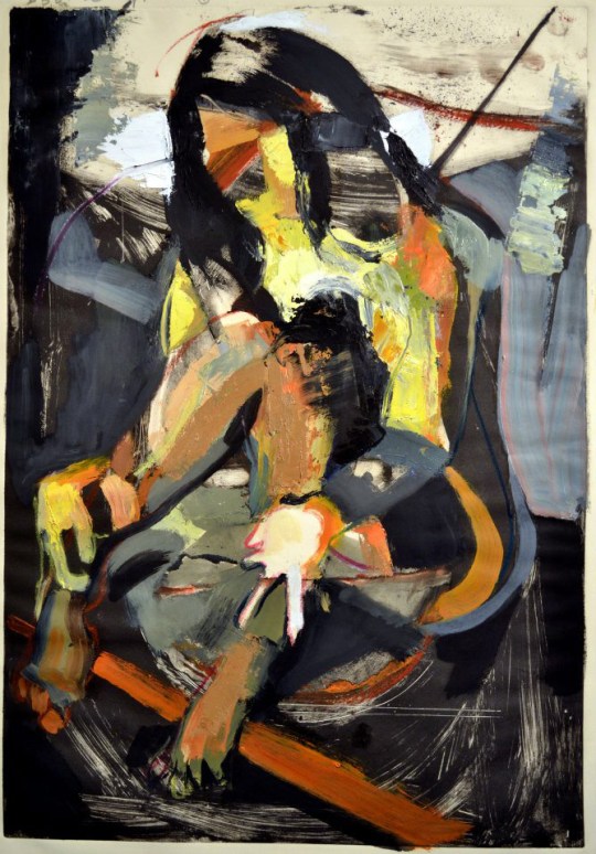 Memory Loss, oil on paper, 18" x 14"