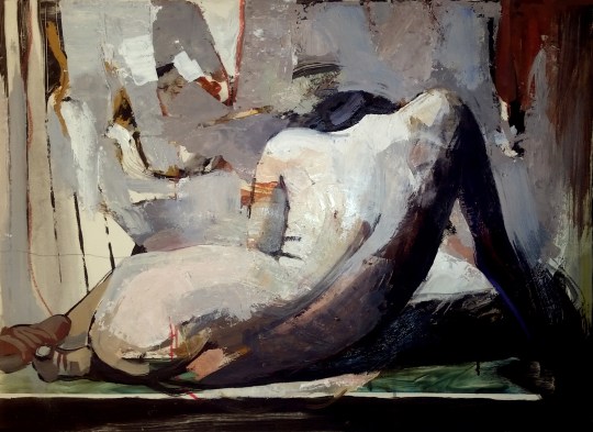 Quiet, oil on paper, oil on paper, 2015, 19.5" x 27"