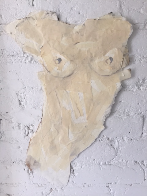 Disjointed 3 - heavyweight paper, masking tape, ink and fire!