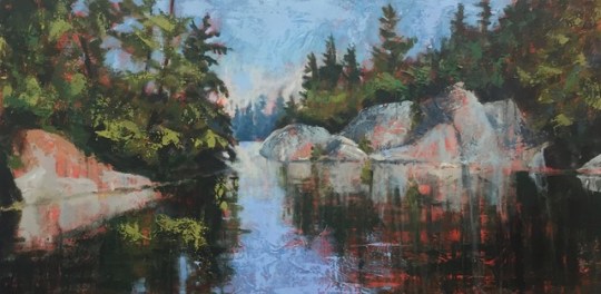 Dark Water Cove / 24" X 48"
