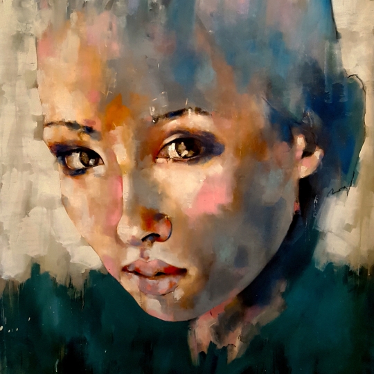 thomas-donaldson-11-head-study-oil-on-canvas-120x120cm